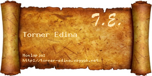 Torner Edina névjegykártya