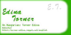 edina torner business card